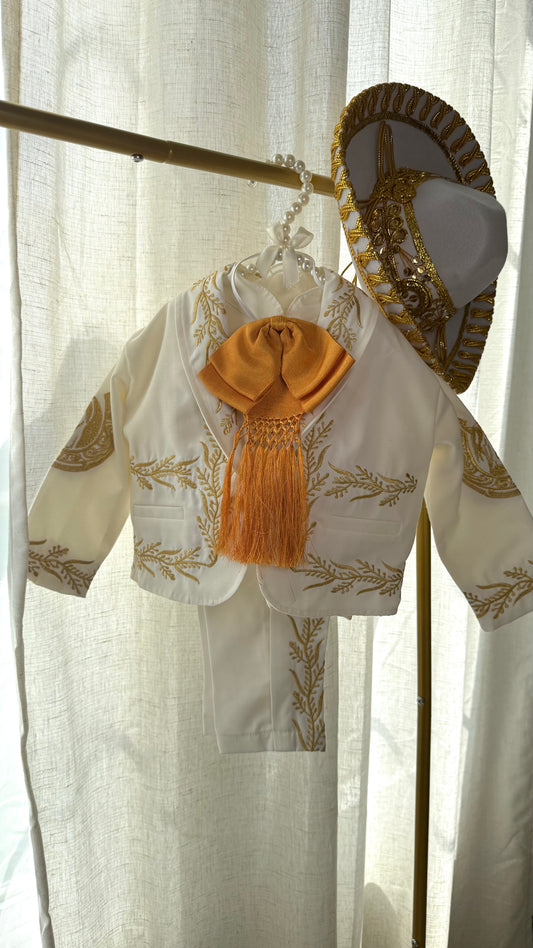 Charro beige y oro